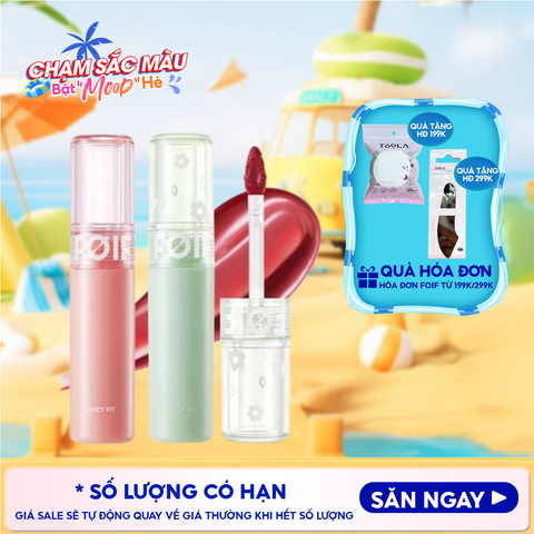 Son Tint Bóng FOIF Thuần Chay, Ẩm Mọng, Bền Màu Juicy Fit Tint