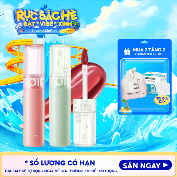  Son Tint Bóng FOIF Thuần Chay, Ẩm Mọng, Bền Màu Juicy Fit Tint 