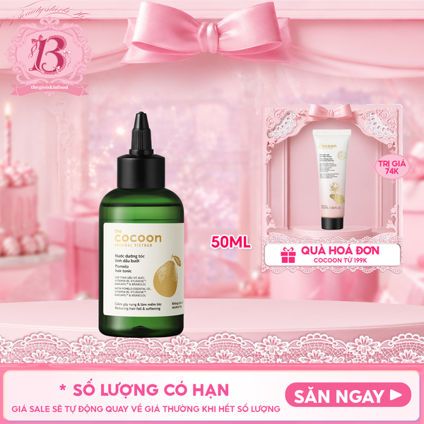  Nước Dưỡng Tóc Cocoon Hỗ Trợ Giảm Gãy Rụng Và Làm Mềm Tóc Tinh Dầu Bưởi Pomelo Hair Tonic 