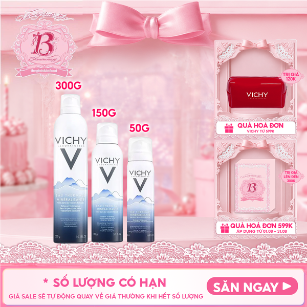  Nước Xịt Khoáng Vichy Cấp Ẩm Và Bảo Vệ Da Mineralizing Thermal Water 