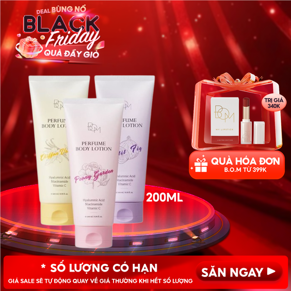  Sữa Dưỡng Thể B.O.M Hương Nước Hoa Perfume Body Lotion 200ml 