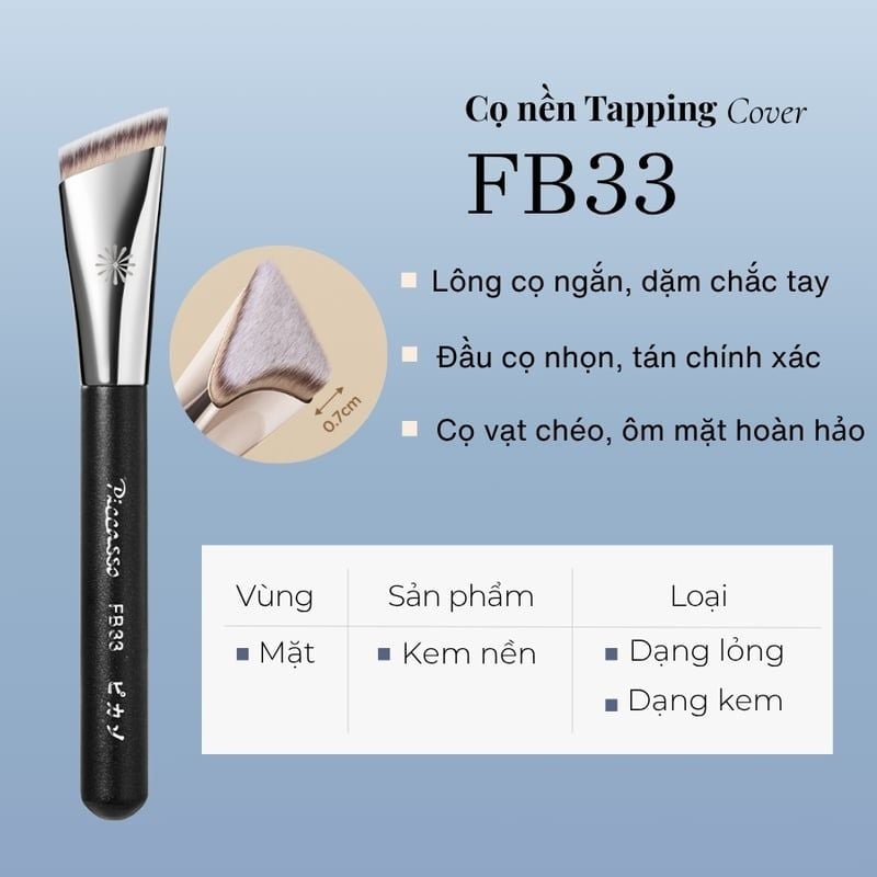 Set Cọ Nền Piccasso #FB33 Tapping Cover Foundation Brush Set