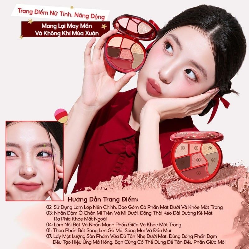 Bảng Phấn Mắt Đa Năng 7 Trong 1 Tiện Lợi Colorkey Playful Color Multi Palette 04 13g