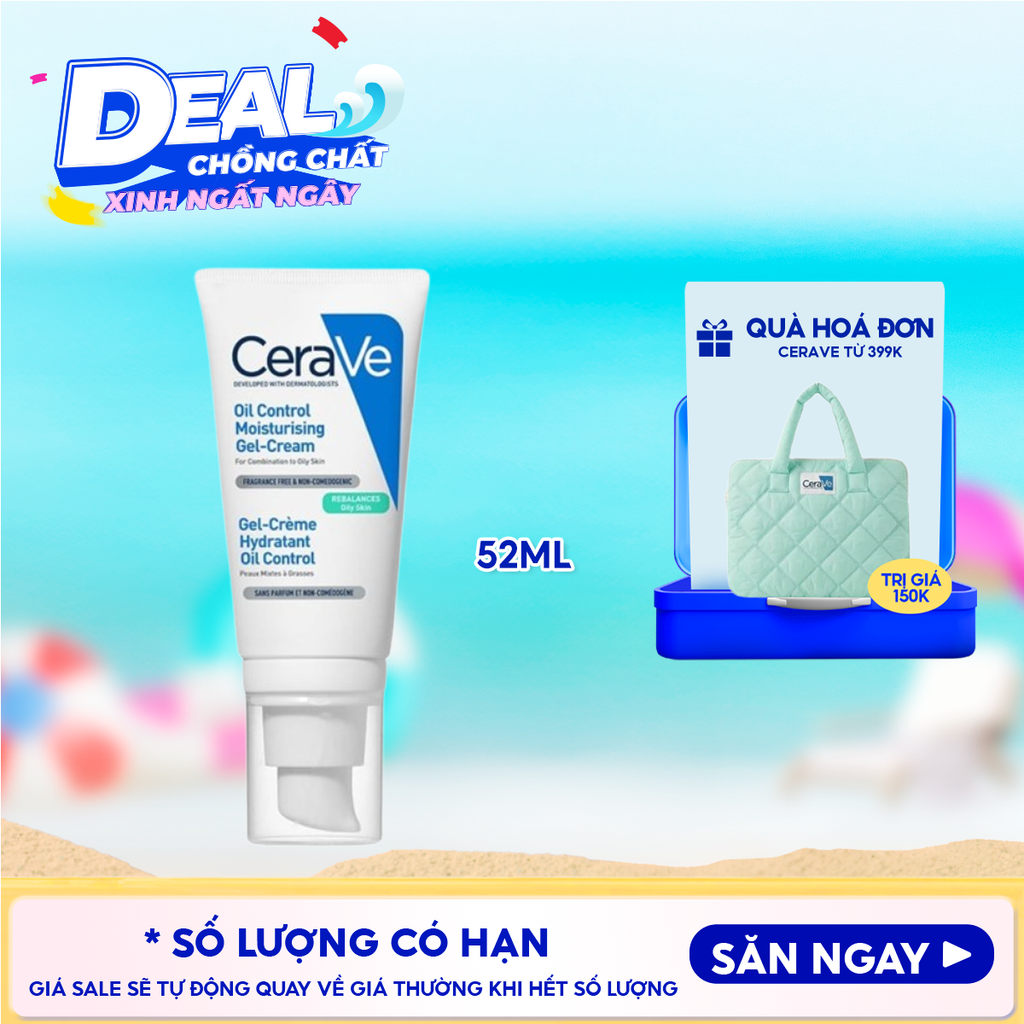 Gel Dưỡng Ẩm Kiềm Dầu Cerave Oil Control Moisturizing Gel-Cream 52ml