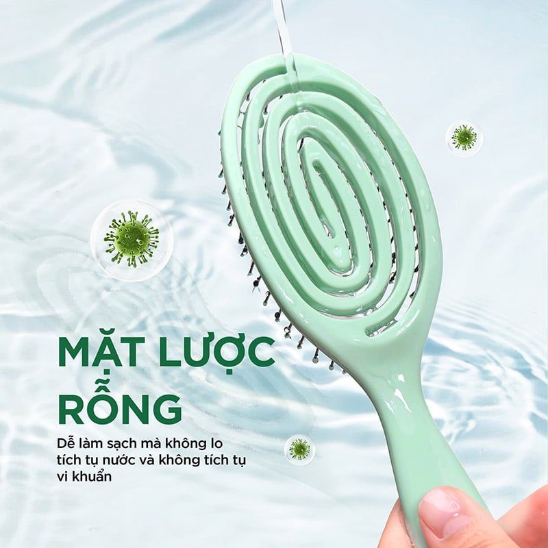 Lược Gỡ Rối, Giữ Nếp & Massage Da Đầu Vacosi Flexi Detangling Brush - C17