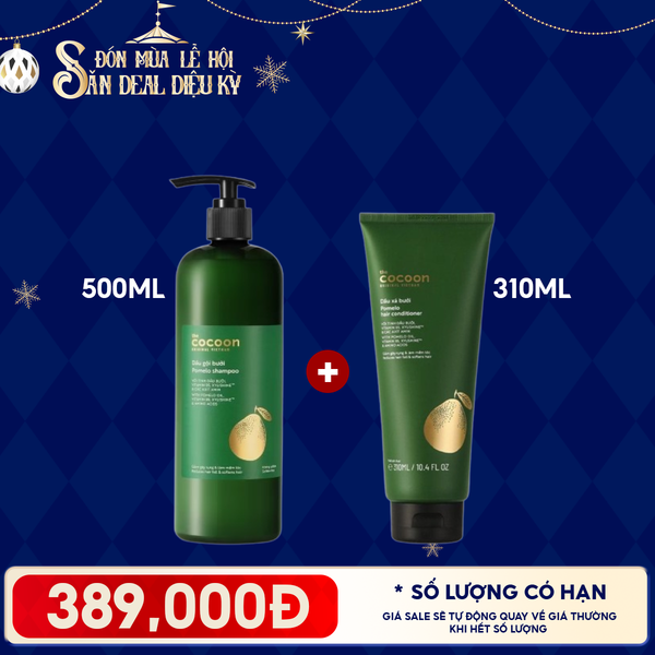  Dầu Gội Cocoon Tinh Chất Dầu Bưởi Giúp Giảm Gãy Rụng & Hỗ Trợ Mọc Tóc Pomelo Shampoo 
