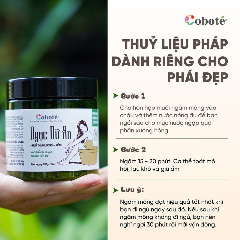 Muối Thảo Dược Ngâm Mông COBOTÉ Ngọc Nữ An