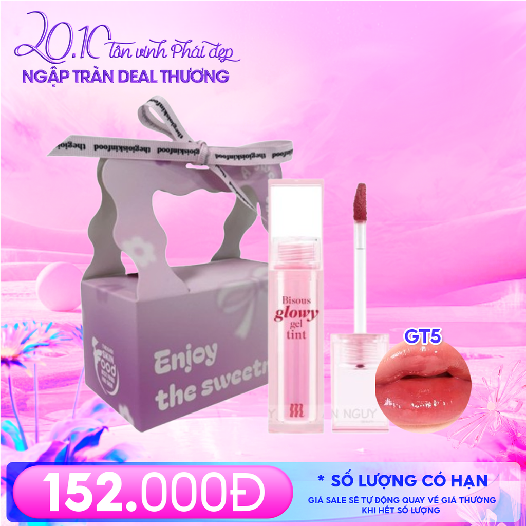 Combo Quà Tặng 20/10: Combo Túi Hộp Nhỏ Enjoy The Sweetness Và Son Môi Merzy