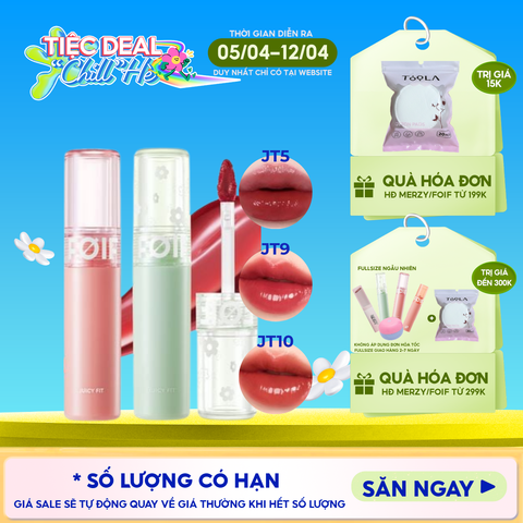 Son Tint Bóng FOIF Thuần Chay, Ẩm Mọng, Bền Màu Juicy Fit Tint