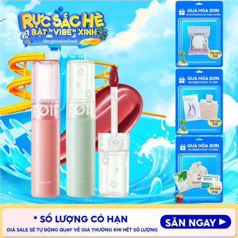 Son Tint Bóng FOIF Thuần Chay, Ẩm Mọng, Bền Màu Juicy Fit Tint
