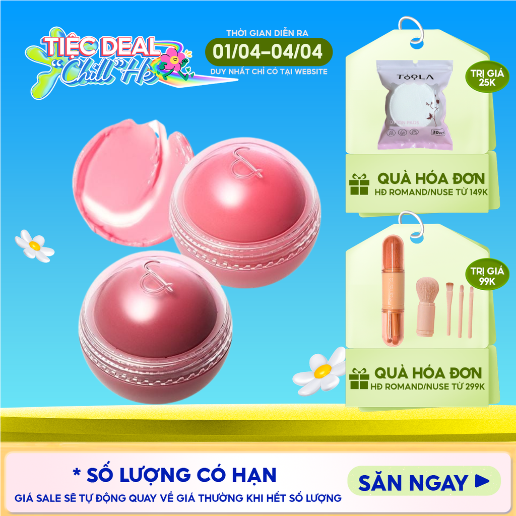 Má Hồng Kem Romand Dạng Lăn, Căng Bóng Juicy Roll Cheek 8.4g