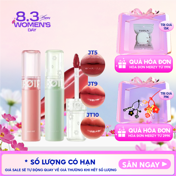  Son Tint Bóng FOIF Thuần Chay, Ẩm Mọng, Bền Màu Juicy Fit Tint 