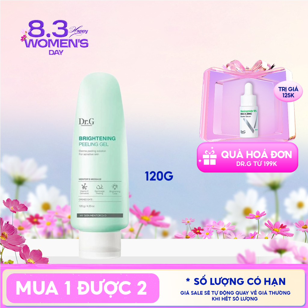 Tẩy Tế Bào Chết Dr.G Dạng Gel Dịu Nhẹ, Làm Sáng Da Brightening Peeling Gel 120g