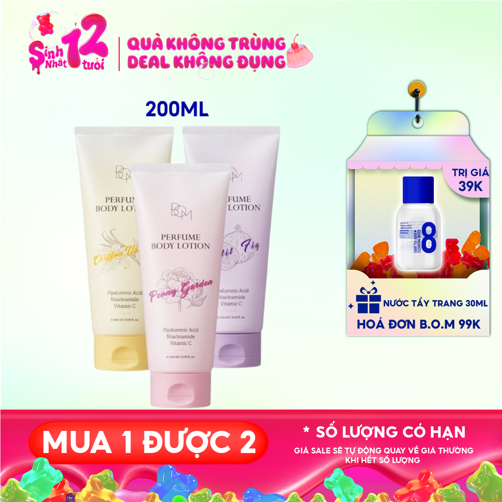 Sữa Dưỡng Thể B.O.M Hương Nước Hoa Perfume Body Lotion 200ml
