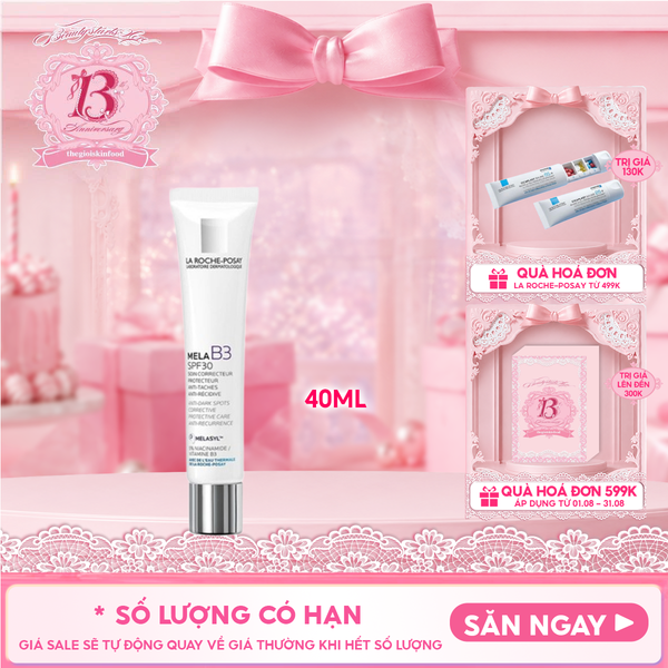  Kem Dưỡng La Roche-Posay Hỗ Trợ Làm Trắng Da, Giảm Thâm Nám Mela B3 Cream 40ml 