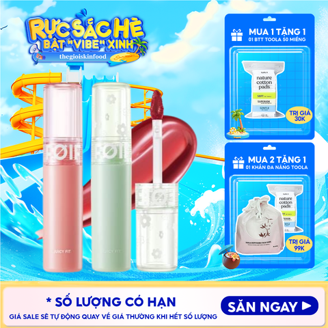 Son Tint Bóng FOIF Thuần Chay, Ẩm Mọng, Bền Màu Juicy Fit Tint