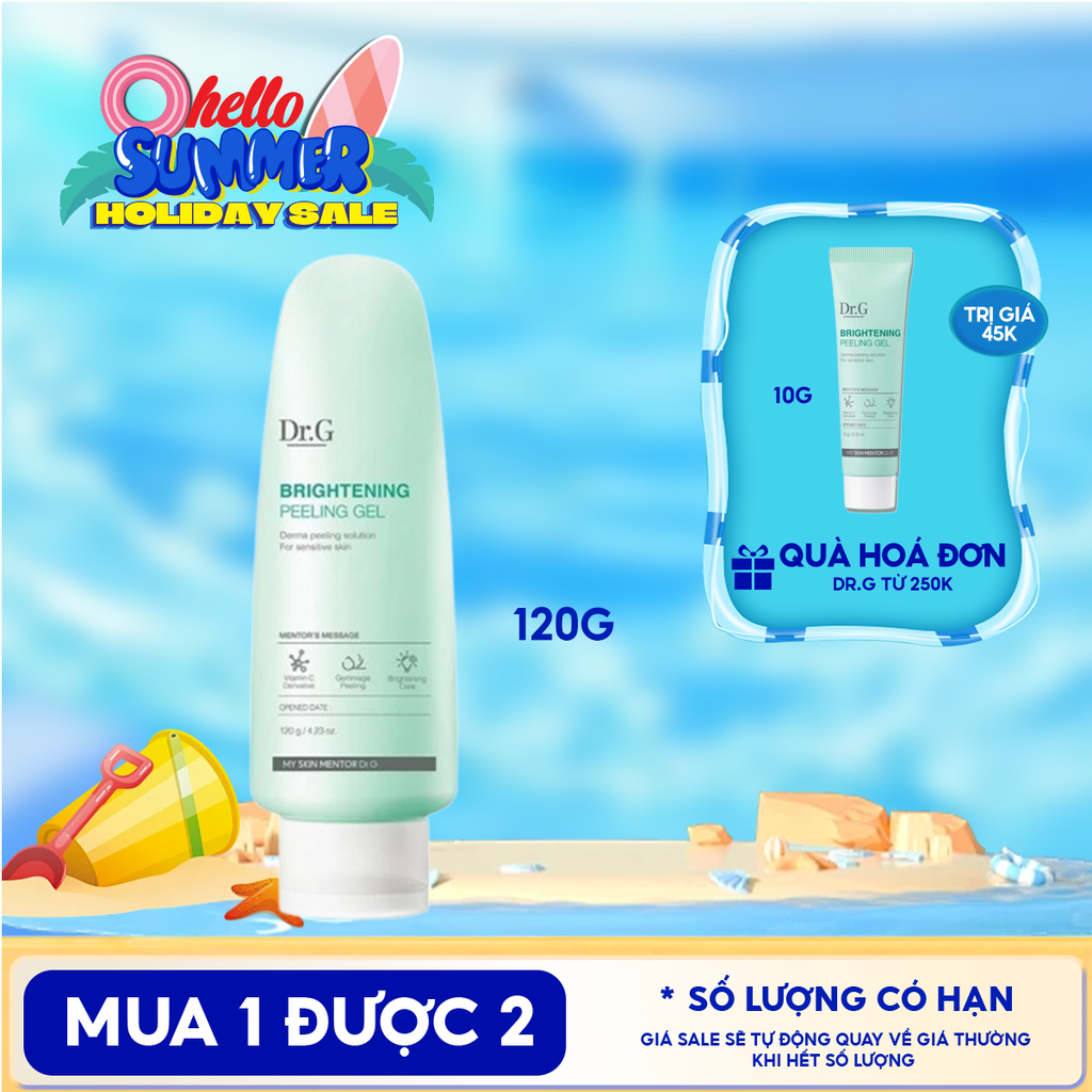 Tẩy Tế Bào Chết Dr.G Dạng Gel Dịu Nhẹ, Làm Sáng Da Brightening Peeling Gel 120g