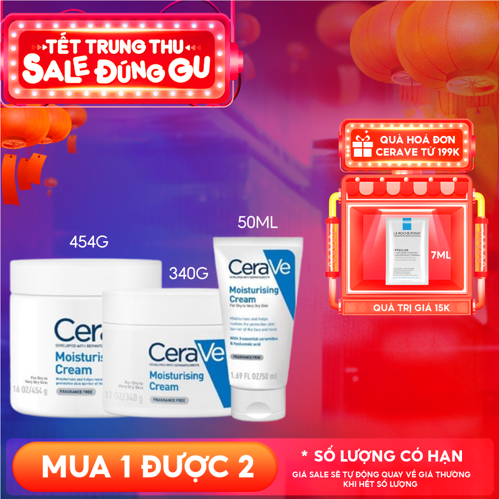 Kem Dưỡng Ẩm Cerave Dành Cho Da Khô Developed With Dermatologists Moisturising Cream