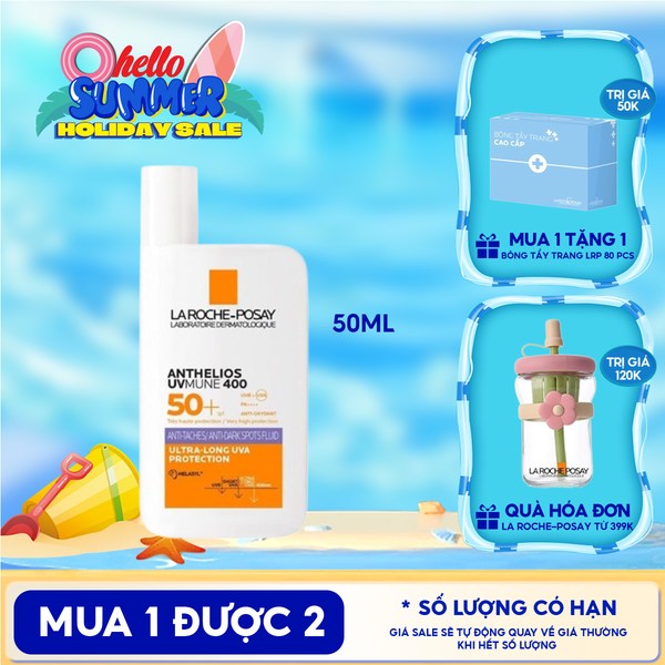  Sữa Chống Nắng La Roche-Posay Dưỡng Sáng Da Innovation Anthelios UVmune 400 Anti-Dark Spots Fluid 50ml 