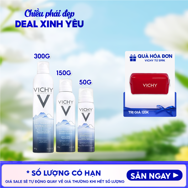  Nước Xịt Khoáng Vichy Cấp Ẩm Và Bảo Vệ Da Mineralizing Thermal Water 