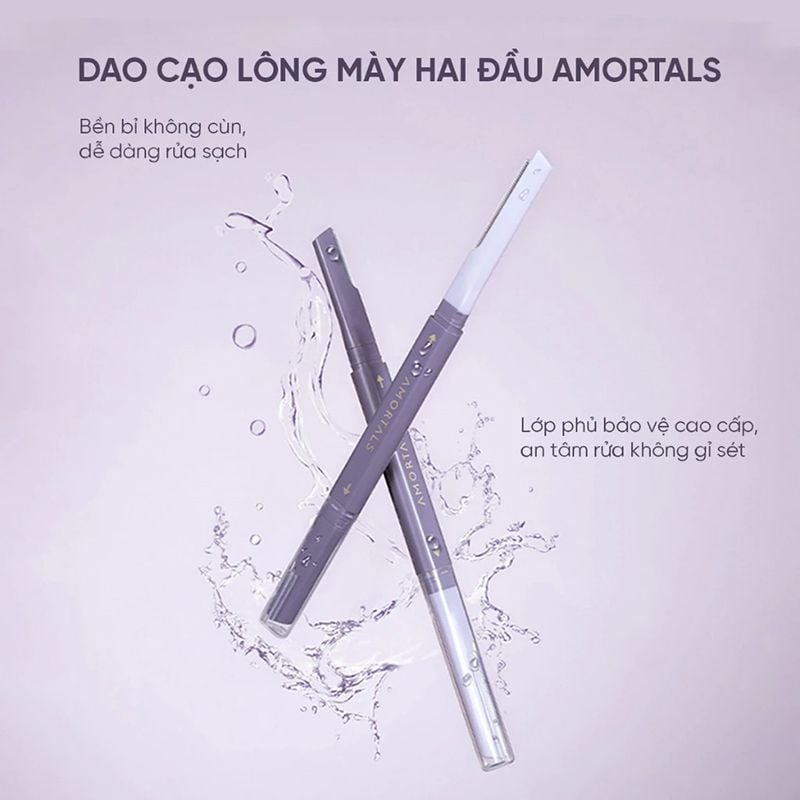Dao Cạo Lông Mày Amortals Hai Đầu Double-headed Macro Eyebrow Razor