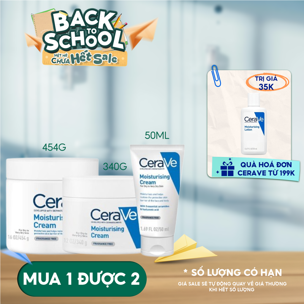 Kem Dưỡng Ẩm Cerave Dành Cho Da Khô Developed With Dermatologists Moisturising Cream