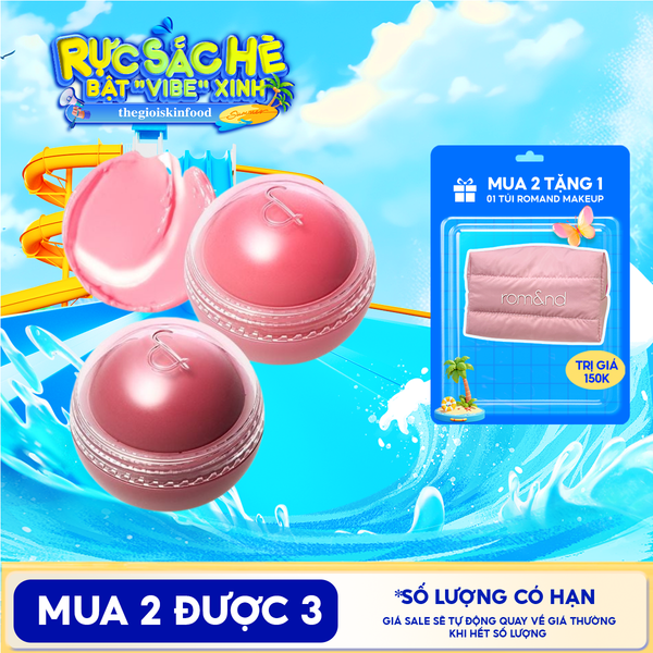  Má Hồng Kem Romand Dạng Lăn, Căng Bóng Juicy Roll Cheek 8.4g 