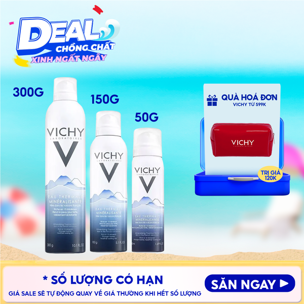  Nước Xịt Khoáng Vichy Cấp Ẩm Và Bảo Vệ Da Mineralizing Thermal Water 