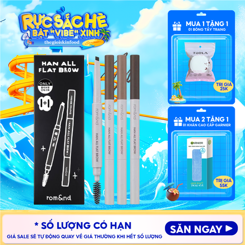 Chì Kẻ Mày Ngang Romand Cho Chân Mày Sắc Nét, Lâu Trôi Han All Flat Brow
