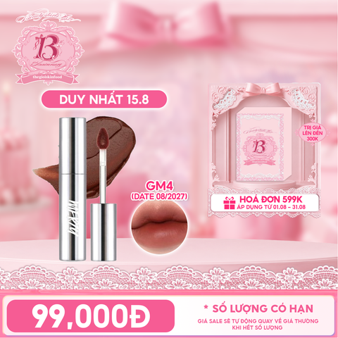 [Merzy Glam Vỏ Bạc] Son Kem Lì Mềm Mịn, Lâu Trôi Merzy The Glam Mellow Tint 4g