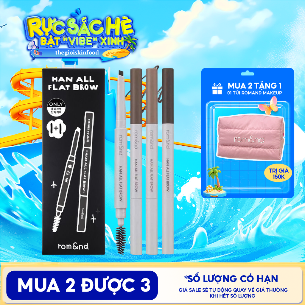 Chì Kẻ Mày Ngang Romand Cho Chân Mày Sắc Nét, Lâu Trôi Han All Flat Brow