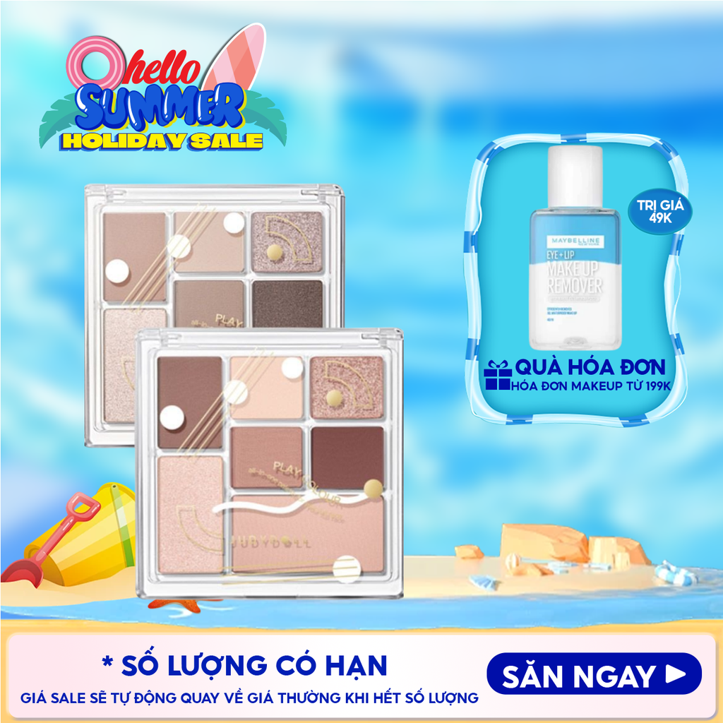Bảng Phấn Mắt 7 Ô Màu Judydoll All-In-One Palette For Your Full Face 8.5g