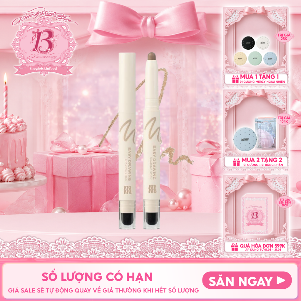 Bút Tạo Khối Hai Đầu Merzy Easy Drawing Shading Stick 1.3g