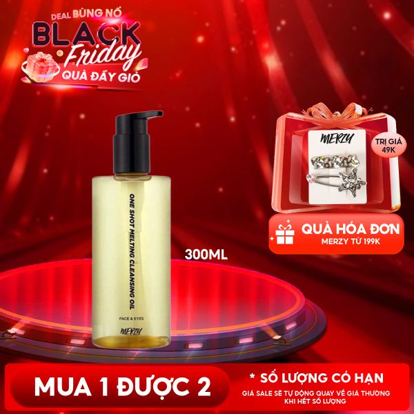  Dầu Tẩy Trang Merzy Làm Sạch Sâu Lỗ Chân Lông, Dịu Nhẹ One Shot Melting Cleansing Oil 300ml 