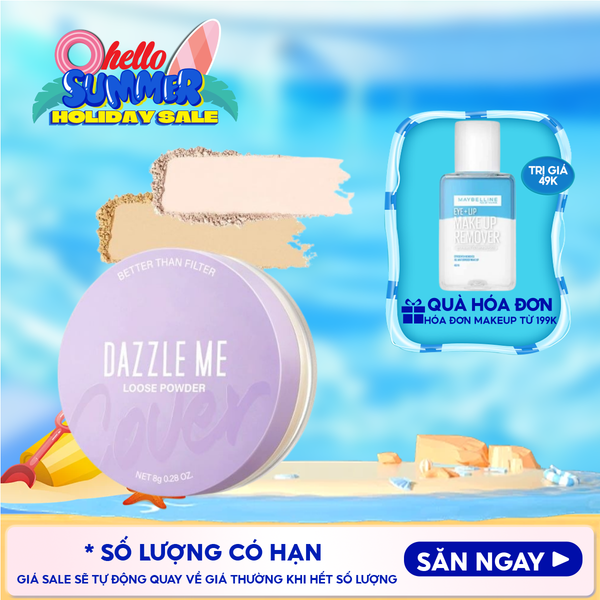  Phấn Phủ DAZZLE ME Dạng Bột Kiềm Dầu Better Than Filter Fixed Loose Powder 8g 