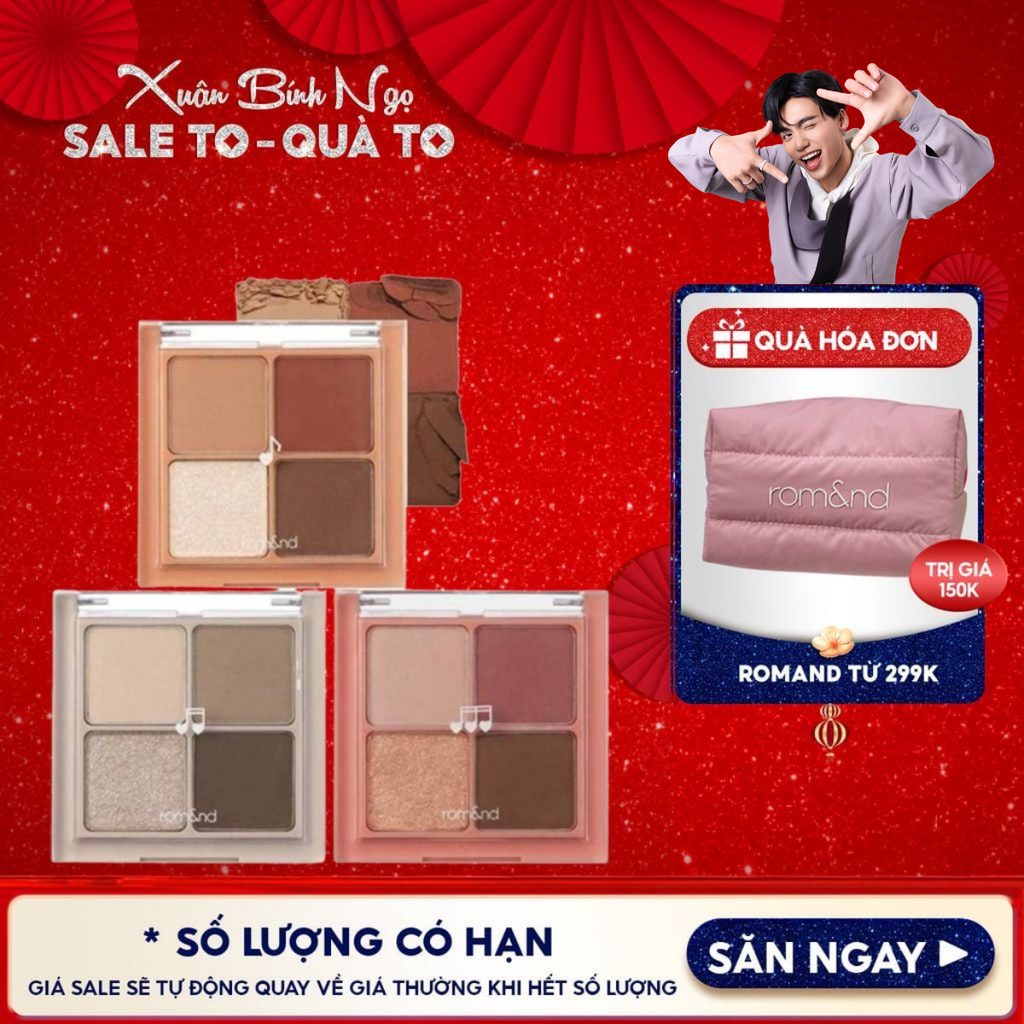 Bảng Phấn Mắt 4 Ô Romand Better Than Eyes - Music Series 7g