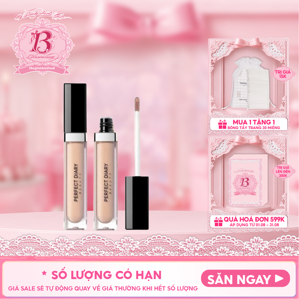  Kem Che Khuyết Điểm Perfect Diary Flawless Glaze Silky Touch Liquid Concealer 7ml 
