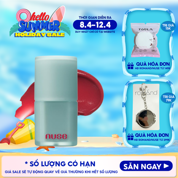  [NUSE BY ROMAND] Son Kem Lì, Mịn Mượt Thuần Chay Nuse Mousse Liptual 4.5g 
