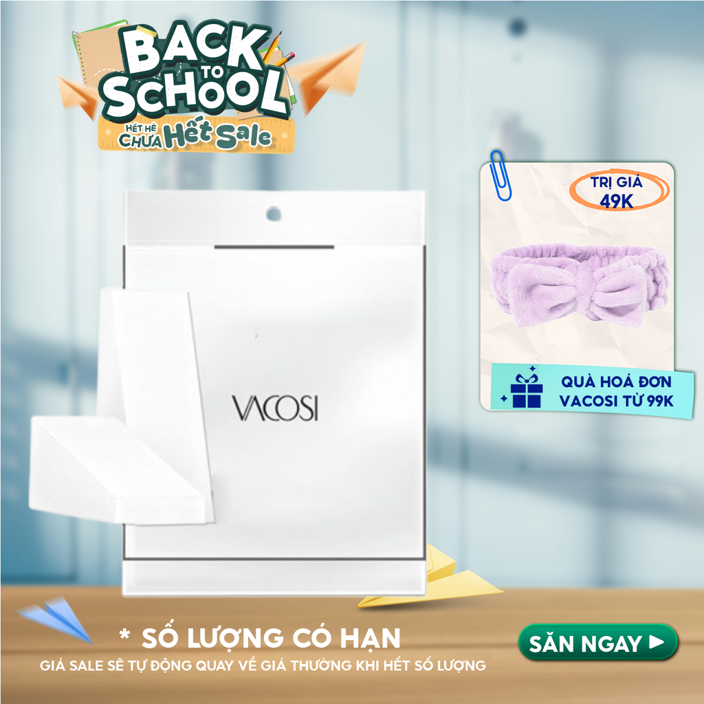 [Bịch 12 Miếng] Bông Ướt Tam Giác Vacosi Prs Wedge Pro Sponge - PU01