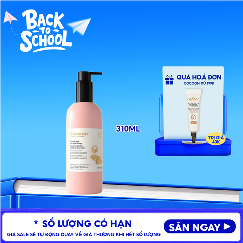 Sữa Rửa Mặt Sen Hậu Giang Làm Dịu Da Cocoon Lotus Soothing Cleanser 310ml