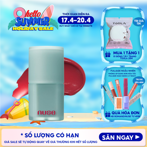  [NUSE BY ROMAND] Son Kem Lì, Mịn Mượt Thuần Chay Nuse Mousse Liptual 4.5g 