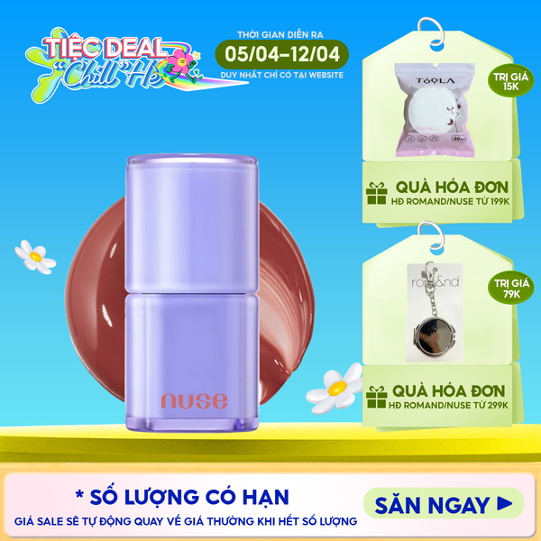  [NUSE BY ROMAND] Son Bóng Nuse Thuần Chay Cho Môi Căng Mọng, Mềm Mịn Care Liptual 4.5g 