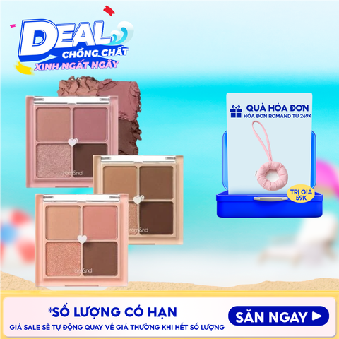 Bảng Phấn Mắt 4 Ô Màu Romand Siêu Xinh Better Than Eyes 6.5g