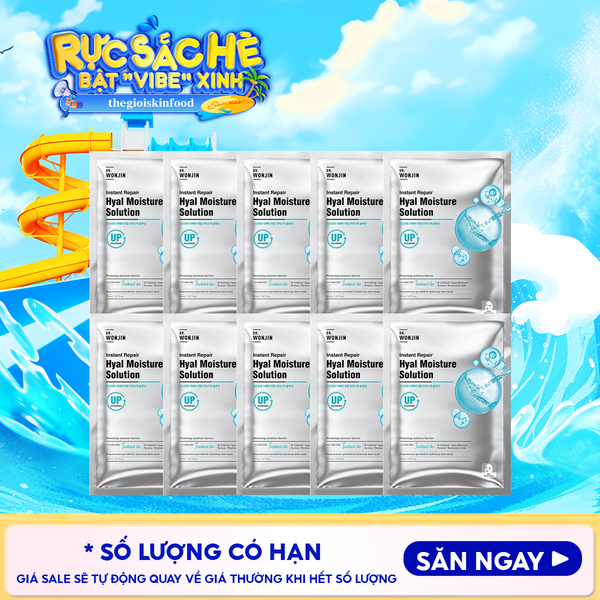  Combo 10 Miếng Mặt Nạ Cấp Ẩm, Tăng Sinh Collagen, Hỗ Trợ Phục Hồi Da Dr.Wonjin Instant Repair Solution 30ml 