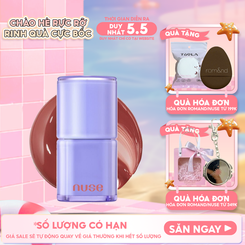 [NUSE BY ROMAND] Son Bóng Nuse Thuần Chay Cho Môi Căng Mọng, Mềm Mịn Care Liptual 4.5g