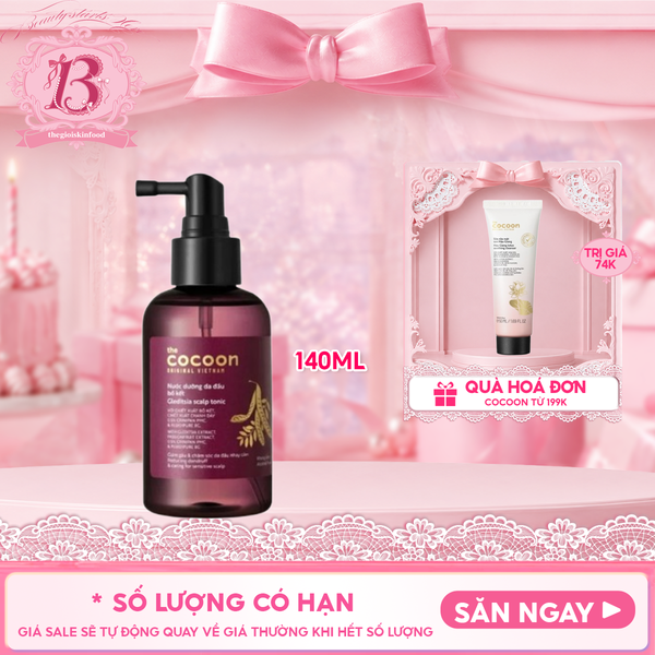  Nước Dưỡng Da Đầu Cocoon Bồ Kết Làm Giảm Gàu, Chăm Sóc Da Đầu Gleditsia Scalp Tonic 