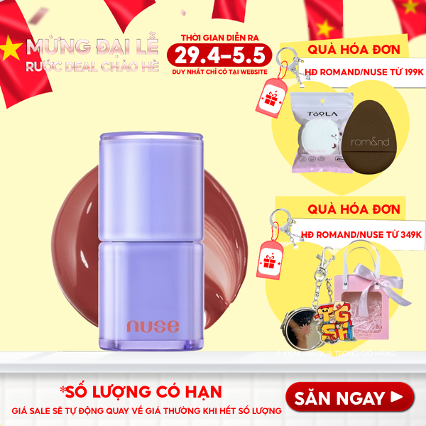  [NUSE BY ROMAND] Son Bóng Nuse Thuần Chay Cho Môi Căng Mọng, Mềm Mịn Care Liptual 4.5g 
