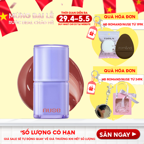 [NUSE BY ROMAND] Son Bóng Nuse Thuần Chay Cho Môi Căng Mọng, Mềm Mịn Care Liptual 4.5g