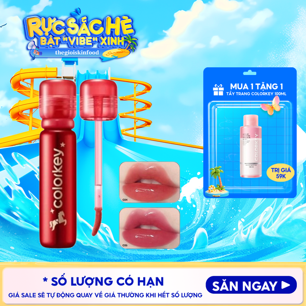  Son Bóng Colorkey Môi Căng Bóng, Dưỡng Ẩm Lasting Essence Lip Lacquer 3ml 