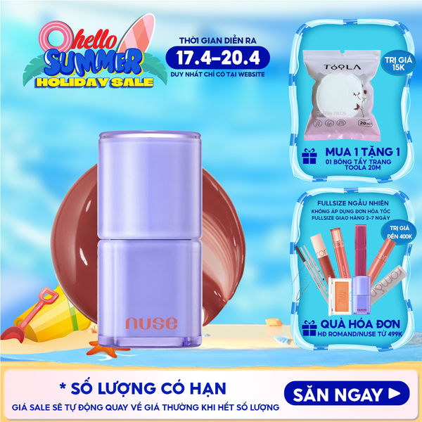  [NUSE BY ROMAND] Son Bóng Nuse Thuần Chay Cho Môi Căng Mọng, Mềm Mịn Care Liptual 4.5g 